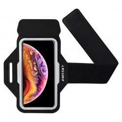 Ultra-thin Running Sports Armband For iPhone 15 14 13 12 11 Pro Max 15 Plus Universal Fitness Belt Arm Band Bag Pouch Black
