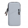 Running Phone Armband Waterproof Arm Pocket Cell Phone Holder Large Breathable Multifunctional Pouch For Women & Men grey
