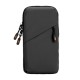 Running Phone Armband Waterproof Arm Pocket Cell Phone Holder Large Breathable Multifunctional Pouch For Women & Men Black