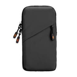 Running Phone Armband Waterproof Arm Pocket Cell Phone Holder Large Breathable Multifunctional Pouch For Women & Men Black