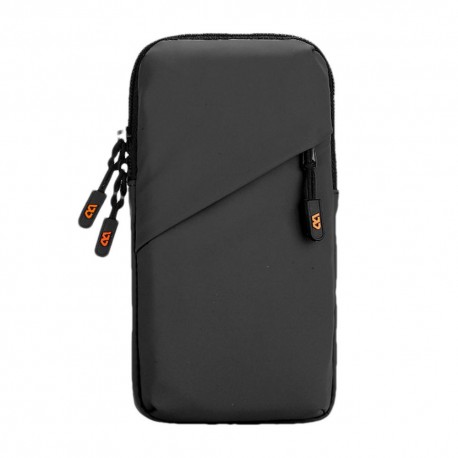 Running Phone Armband Waterproof Arm Pocket Cell Phone Holder Large Breathable Multifunctional Pouch For Women & Men Black