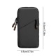 Running Phone Armband Waterproof Arm Pocket Cell Phone Holder Large Breathable Multifunctional Pouch For Women & Men Black