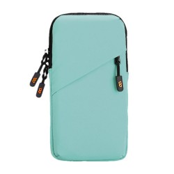 Running Phone Armband Waterproof Arm Pocket Cell Phone Holder Large Breathable Multifunctional Pouch For Women & Men Green