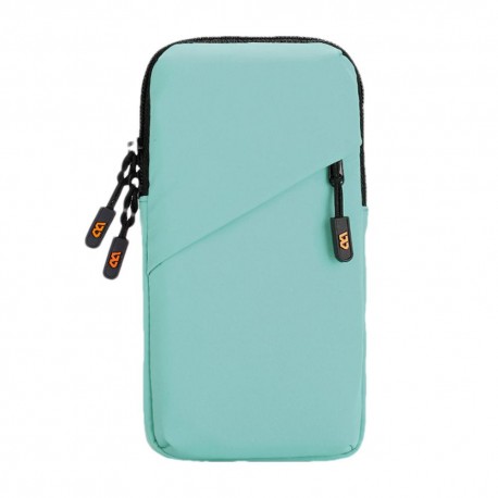 Running Phone Armband Waterproof Arm Pocket Cell Phone Holder Large Breathable Multifunctional Pouch For Women & Men Green
