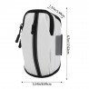 Cell Phone Armbands Waterproof Sport Armbands Portable Gym Arm Bag Multifunctional Cycling Pouch For Outdoor Activities WHITE