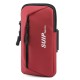 Running Armband Bag Case For iPhone 13 12 11 Pro Max XR SE3 Waterproof GYM Fitness On Hand Arm Band Wallet Holder Pouch Wine Red