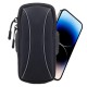 Phone Pouch For Phone Holder Water Resistant Phone Strap Armband Holder Case Phone Bag For Biking Running Hiking Walking black