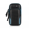 6.8'' Mobile Phone Armband Bag With Headphone Jack Breathable Sports Running Luminous Bag Gym Mobile Phone Accessories Blue
