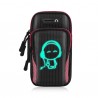 6.8'' Mobile Phone Armband Bag With Headphone Jack Breathable Running Luminous Bag Gym Mobile Phone Accessories Luminous Red