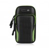 6.8'' Mobile Phone Armband Bag With Headphone Jack Breathable Sports Running Luminous Bag Gym Mobile Phone Accessories Green