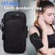 6.8'' Mobile Phone Armband Bag With Headphone Jack Breathable Sports Running Luminous Bag Gym Mobile Phone Accessories Green
