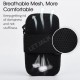 6.8'' Mobile Phone Armband Bag With Headphone Jack Breathable Sports Running Luminous Bag Gym Mobile Phone Accessories Green