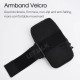 6.8'' Mobile Phone Armband Bag With Headphone Jack Breathable Sports Running Luminous Bag Gym Mobile Phone Accessories Green