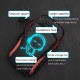 6.8'' Mobile Phone Armband Bag With Headphone Jack Breathable Sports Running Luminous Bag Gym Mobile Phone Accessories Green