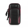 6.8'' Mobile Phone Armband Bag With Headphone Jack Breathable Sports Running Luminous Bag Gym Mobile Phone Accessories Red