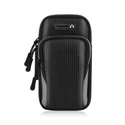 6.8'' Mobile Phone Armband Bag With Headphone Jack Breathable Sports Running Luminous Bag Gym Mobile Phone Accessories Gray