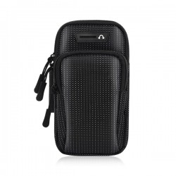 6.8'' Mobile Phone Armband Bag With Headphone Jack Breathable Sports Running Luminous Bag Gym Mobile Phone Accessories Black