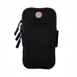 Running Gym Armband Bag for iPhone 14 Waterproof Arm Band Phone Holder for Samsung S23 Xiaomi Protection Mobile Phone Bag Black