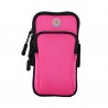 Running Gym Armband Bag for iPhone 14 Waterproof Arm Band Phone Holder for Samsung S23 Xiaomi Protection Mobile Phone Rose red