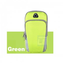 GYM Armband for iPhone 15 14 13 pro max Universal Running Bag for Huawei Samsung Oppo Mobile Phone Arm Bag Outdoor Pouch Green