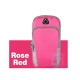GYM Armband for iPhone 15 14 13 pro max Universal Running Bag for Huawei Samsung Oppo Mobile Phone Arm Outdoor Pouch Rose red