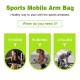 GYM Armband for iPhone 15 14 13 pro max Universal Running Bag for Huawei Samsung Oppo Mobile Phone Arm Outdoor Pouch Rose red