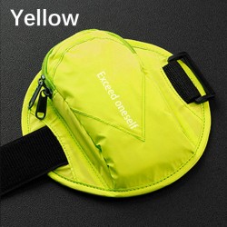 Running Sport Armband Bag Phone Case Jogging Arm Phone Holder Sports Mobile Bag for iPhone Xiaomi Samsung Under 6.7" yellow