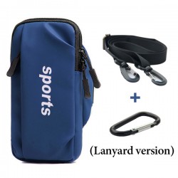 Outdoor Sport Fitness Running Waterproof Armband Bag Jogging Run Messenger Bag Sport Arm Wrist Pouch Phone Bag Cover Blue