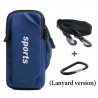Outdoor Sport Fitness Running Waterproof Armband Bag Jogging Run Messenger Bag Sport Arm Wrist Pouch Phone Bag Cover Blue