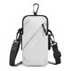 Portable Multifunction Running Sports Armband Bags For iPhone 16 Pro Max Plus 16E 15 14 13 12 Waterproof Crossbody Pouch Grey