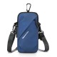 Portable Multifunction Running Sports Armband Bags For iPhone 16 Pro Max Plus 16E 15 14 13 12 Waterproof Crossbody Pouch Blue