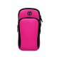 Sports Running Arm with Bag Sleeve Running Arm with General Waterproof Outdoor Sports Mobile Phone Arm for Men Rose red