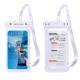 TPU IPX8 Phone Case Waterproof Bag Diving Transparent Outdoor Rainy Weather Swimming Touch Screen for 6.53 Inch Phone - White