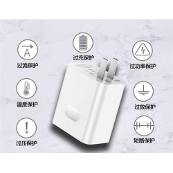 66W Fast Charge USB Charger Adapter for iPhone / Samsung / Cellphone / Tablet PC - White, US Plug, AC 100~240V