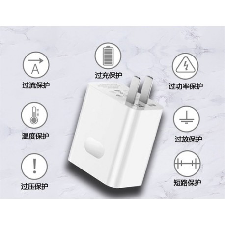 66W Fast Charge USB Charger Adapter for iPhone / Samsung / Cellphone / Tablet PC - White, US Plug, AC 100~240V