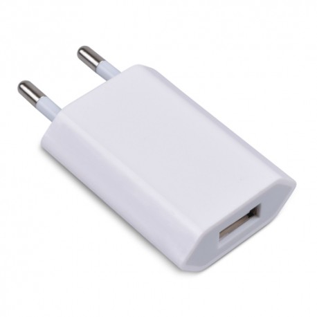 5W USB Power Charger Adapter - White, EU Plug, AC 100~240V