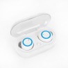 Y50 Wireless Earbuds TWS Earphone Bluetooth 5.0 In-Ear Headphones Stereo Sport Earphones - White Blue, 55mAh, 450mAh