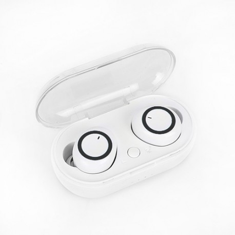Y50 Wireless Earbuds TWS Earphone Bluetooth 5.0 In-Ear Headphones Stereo Sport Earphones - White Black, 55mAh, 450mAh