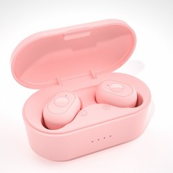 Y80 Wireless Earbuds TWS Earphone Bluetooth 5.0 In-Ear Headphones Stereo Sport Earphones - Pink, 55mAh, 450mAh