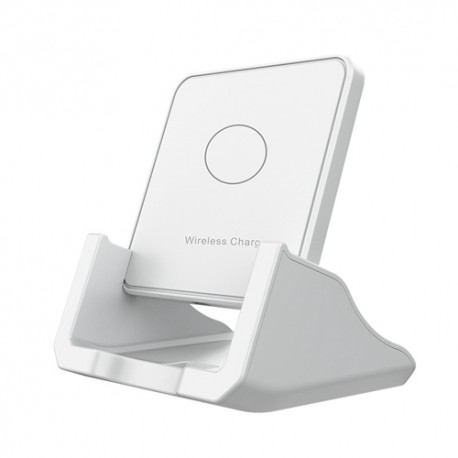 10W Stand Wireless Charger for iPhone / Samsung / Huawei / XiaoMi Smartphone - White