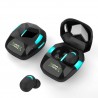 Gaming Headset Wireless Earphone Bluetooth 5.0 TWS Earbuds Hansfree Headphones with Mic LED Display for Game Mobiles - Black