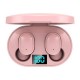 E6S TWS Bluetooth Earphone Wireless Headphones 5.0 LED Display Button Control Earbuds Waterproof Noise Cancelling Headset - Pink