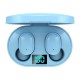 E6S TWS Bluetooth Earphone Wireless Headphones 5.0 LED Display Button Control Earbuds Waterproof Noise Cancelling Headset - Blue