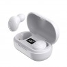 TWS-T8 Bluetooth Earphones Mini Headset Sports Earbuds IPX5 Waterproof Earpieces - White