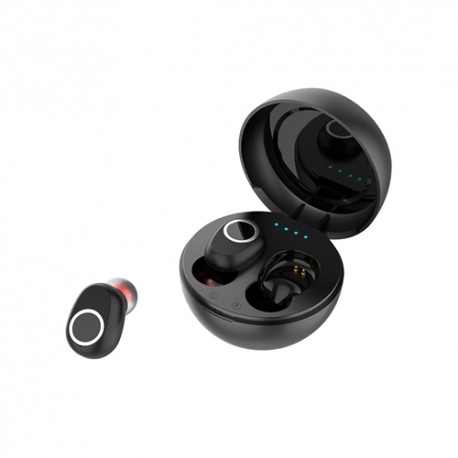 LB-10 TWS Wireless Earphones Stereo IPX5 Bluetooth 5.0 Touch Control Noise Cancelling 9D Sound Headset - Black