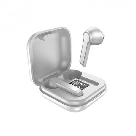 LB-30 TWS Bluetooth subwoofer True Wireless Earphone Sport Touch Control Headphones Stereo Bluetooth - White