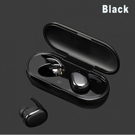Y30 TWS Wireless headphones 5.0 Earphone Noise Cancelling Headset Stereo Sound Music In-ear Earbuds - White