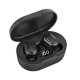 E7S TWS Wireless Earphones Bluetooth Noise Cancelling LED Display Screen Headset Sports Stereo Earbuds - Black