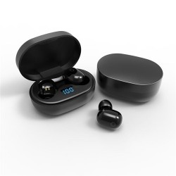 J15 TWS Bluetooth Wireless Earphones 9D Stereo Earbuds Surround Sound Music Headphones Business Headset - Black