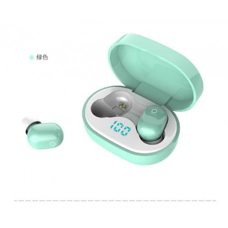 J15 TWS Bluetooth Wireless Earphones 9D Stereo Earbuds Surround Sound Music Headphones Business Headset - Green